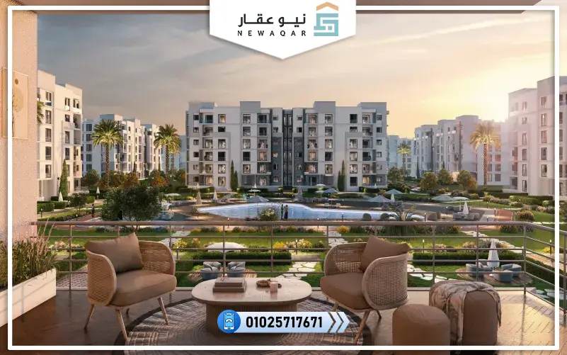 شقة 150م للبيع كمبوند ويست فيل اكتوبر