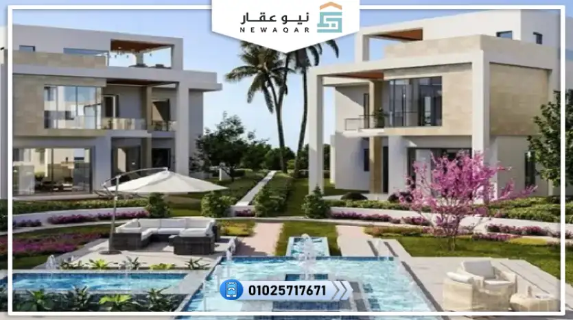 استاند الون للبيع 350متر بفيو لاجون