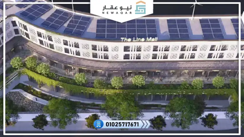 مكتب اداري للبيع 34م مول ذا لاين العبور مقدم187ألف