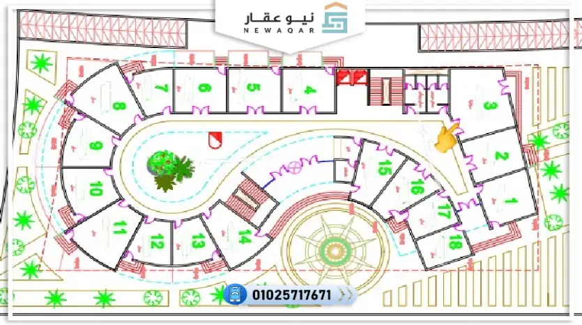 صيدليه للبيع110م أوت دور 25م