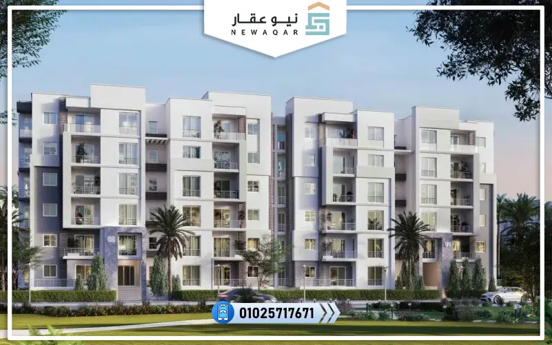 شقة 130م للبيع كمبوند ويست فيل اكتوبر