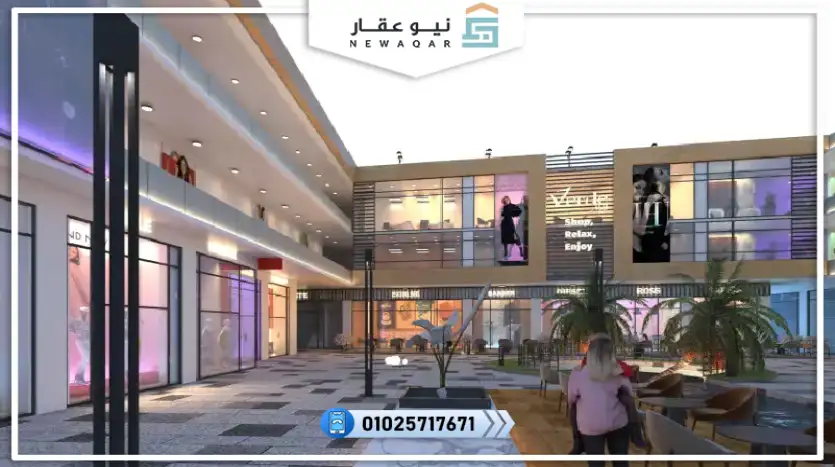 محل تجاري للبيع 53م فيردي داون تاون مول مدينة بدر
