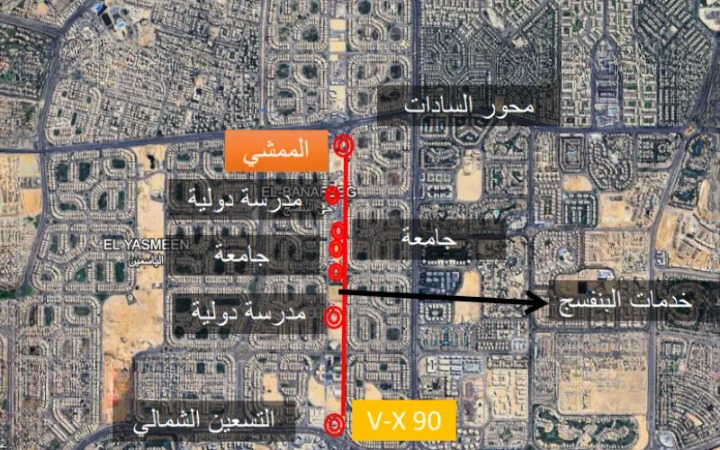 موقع مشروع Al Mamsha New Cairo