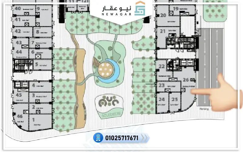 صيدليه للبيع 83م مول سوليدير العاصمة الإدارية