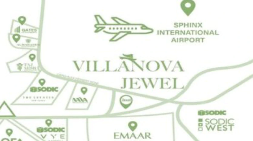 موقع مشروع Jewel New Zayed