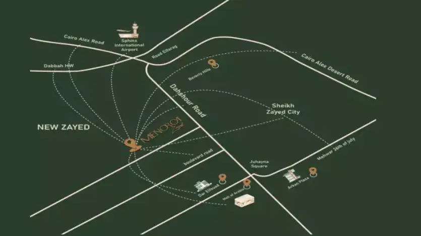 موقع مشروع مينوركا نيو زايد