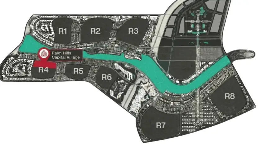 موقع كمبوند فيلاج دي لا كابيتال