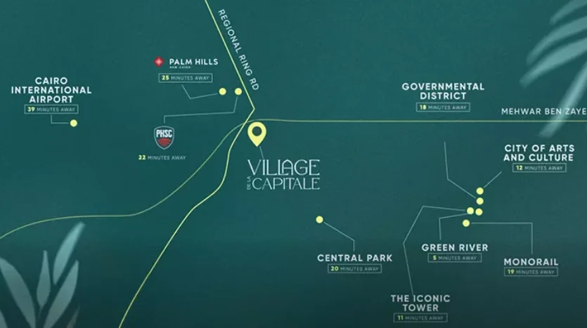 خريطة Village de la Capitale New Capital