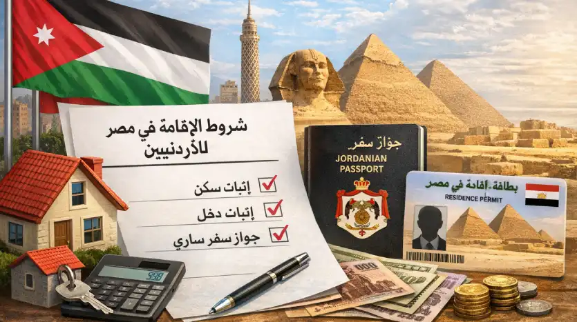 شروط الإقامة في مصر للاردنيين