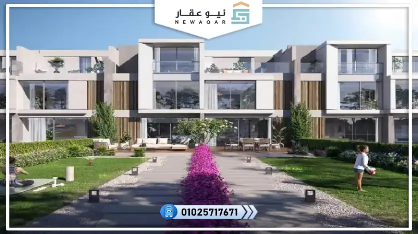 تاون هاوس ميدل للبيع 185م بفيو لاجون مباشرة