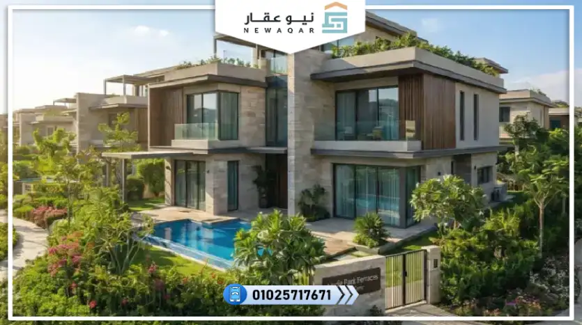 فيلا مستقلة للبيع 375م بحمام سباحه خاص