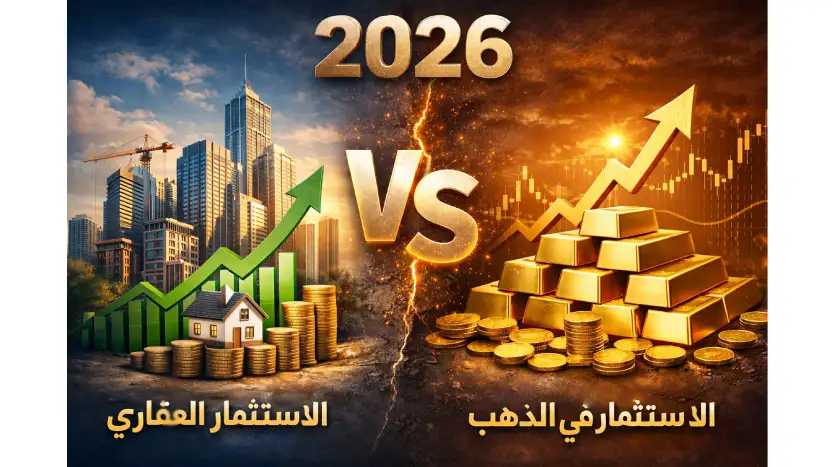 مقارنة بين الاستثمار العقاري والذهب في 2026