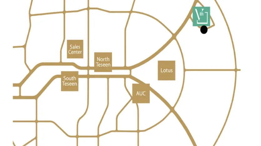 خريطة كمبوند المراسم التجمع الخامس