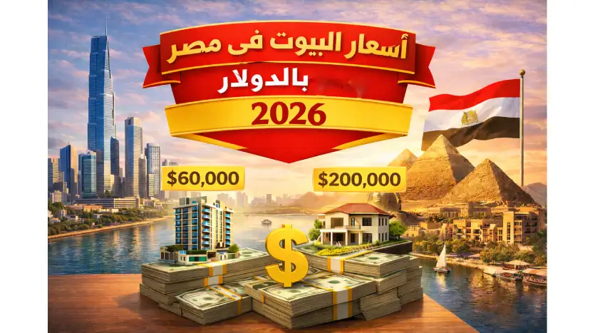 أسعار البيوت في مصر بالدولار 2026: دليل شامل للمستثمرين والمغتربين