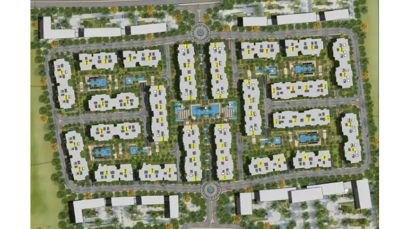 تخطيط مشروع لاكولينا القاهرة الجديدة