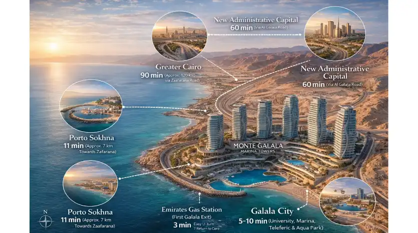 الاماكن القريبة من Monte Galala Towers, Ain Sokhna