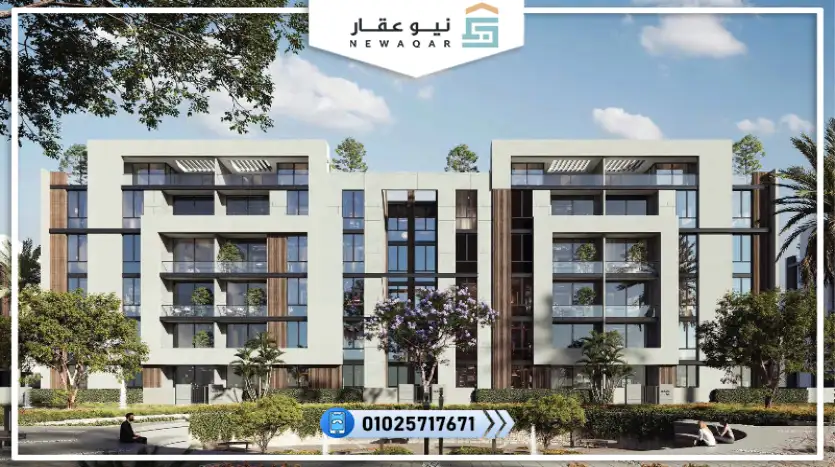 استديو للبيع 77م بجاردن 36م كمبوند بالم ايلاند الشروق