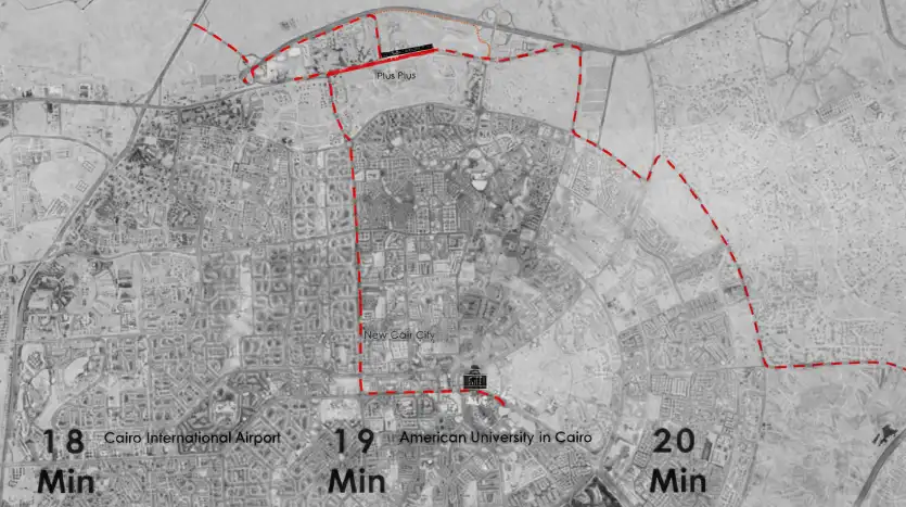 خريطة مشروع Plus Plus Horizon New Cairo