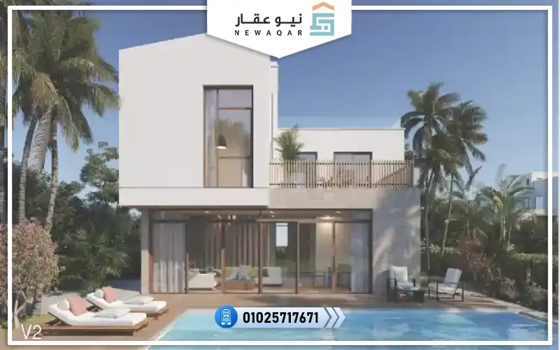 شاليه للبيع 133م بفيو علي البحر مباشر