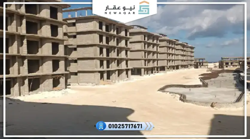 شاليه 90م للبيع تقسيط علي 10 سنوات