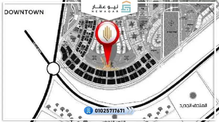 محل تجاري للبيع 132م مول تريو في تاون العاصمة الادارية