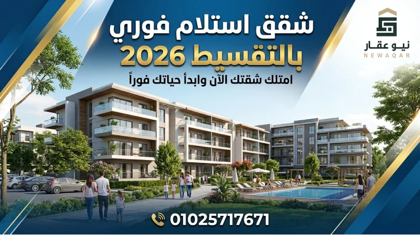شقق استلام فوري بالتقسيط استلام 2026