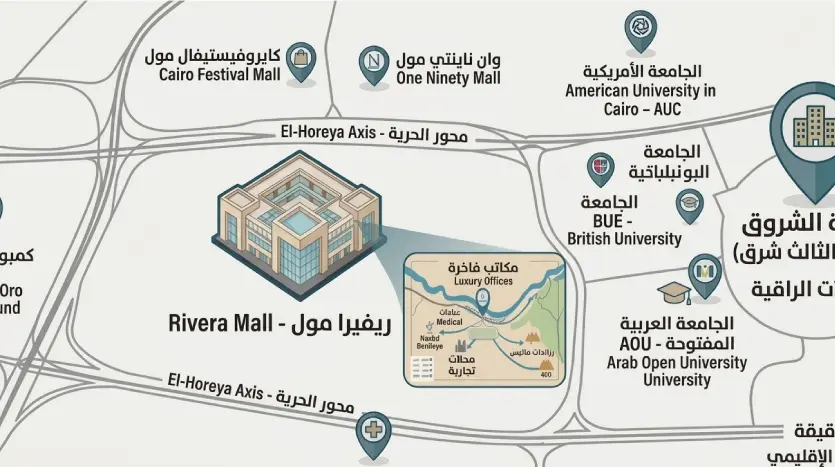 موقع Rivera Mall El Shorouk