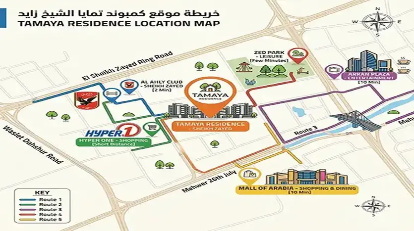 موقع كمبوند تمايا زايد