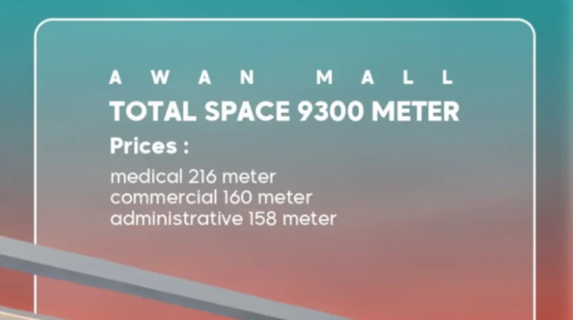 مساحة مشروع أوان بلازا