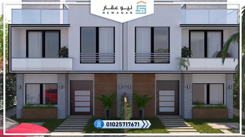 توين هاوس للبيع 350متر بجاردن 145متر