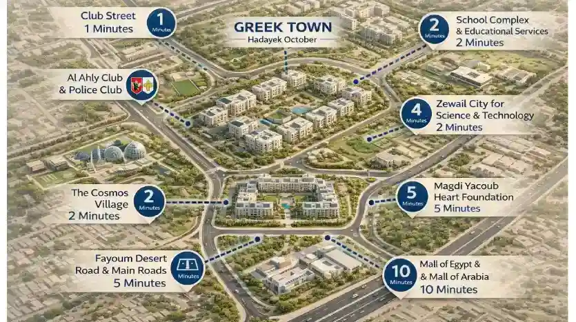 جريك تاون كمبوند Greek Town حدائق اكتوبر