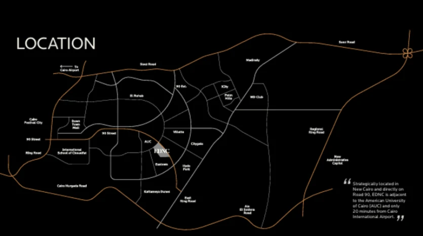 خريطة Mall Eastown Sodic New Cairo