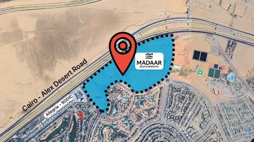 خريطة كمبوند ذا هيليدج الشيخ زايد