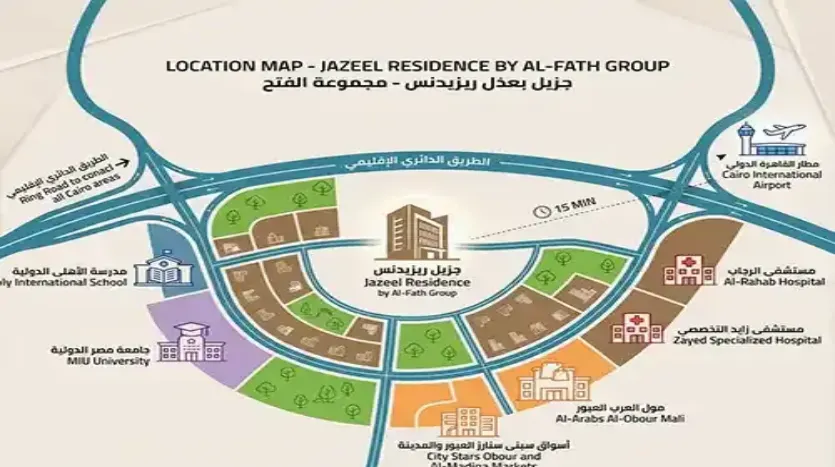 جزيل ريزيدنس كمبوند جازيل العبور