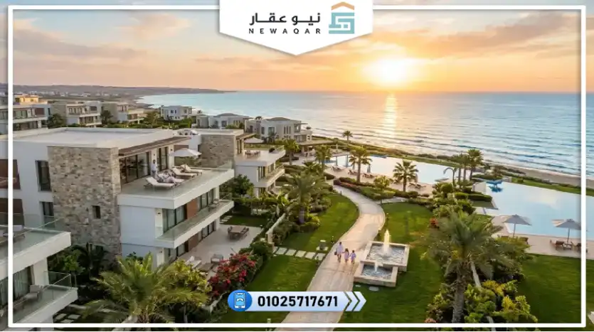 شاليه للبيع 135م قرية 3 غرم +غرفه ماستر