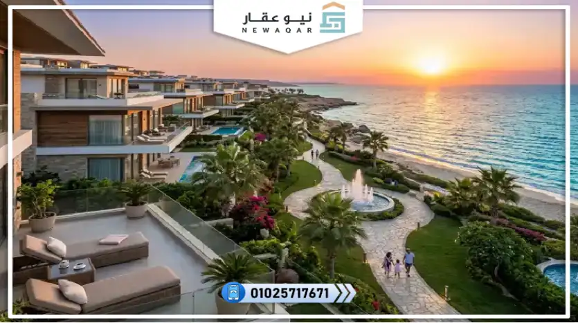 شاليه 65م للبيع بفيو علي لاجون مباشرة