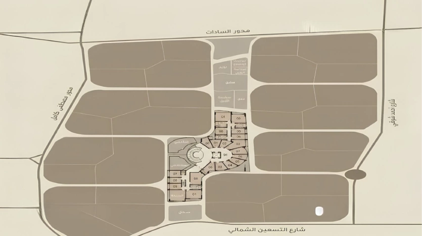 خريطة Mall Square Alive New Cairo