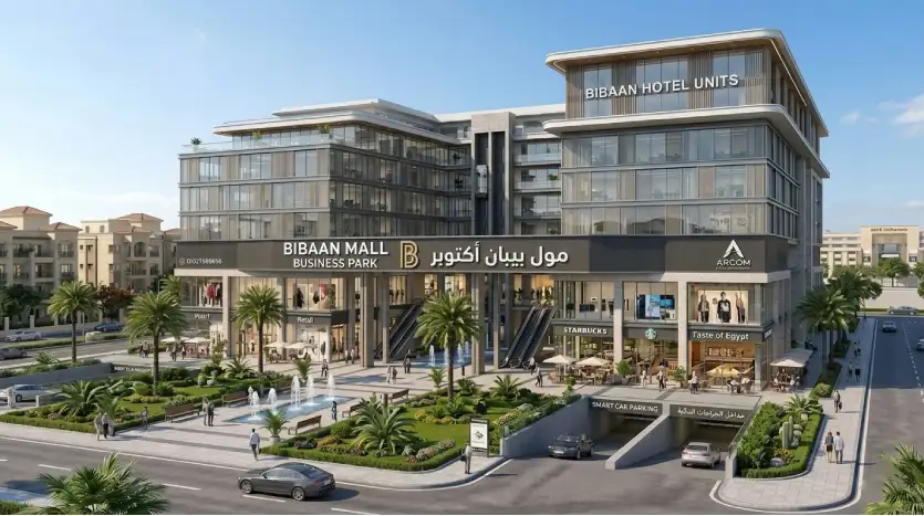 مول بيبان بيزنس بارك أكتوبر Bibaan Mall Business Park مقدم 0%