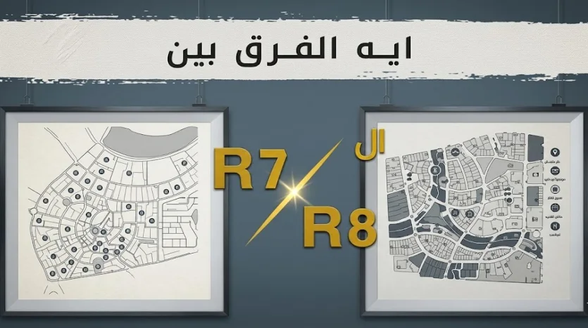 الفرق بين R7 و R8 العاصمة الإدارية الجديدة