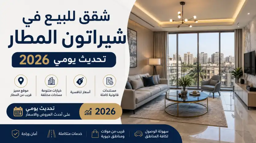 شقق للبيع في شيراتون المطار بدون مقدم