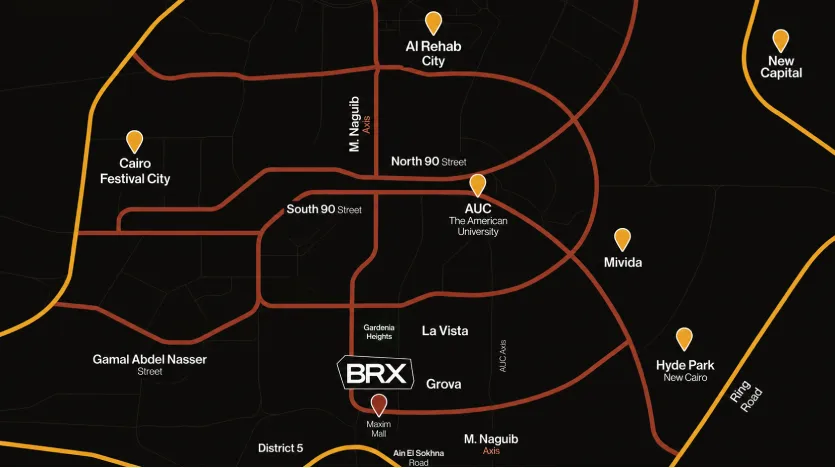 موقع BRX Mall New Cairo