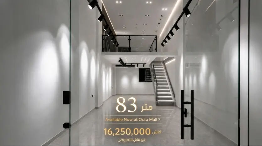 محل للبيع مول اوكتا 7 العبور