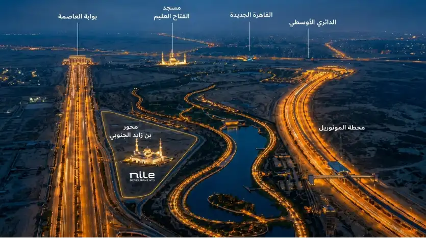 خريطة Location compound river district new capital
