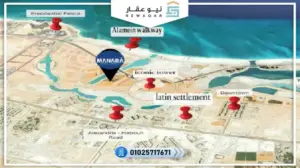 شاليه للبيع 100متر اوبن فيو علي البحر