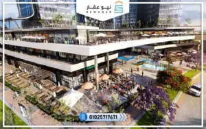 محل تجاري للبيع 55متر بفيو علي البلازا مباشرة