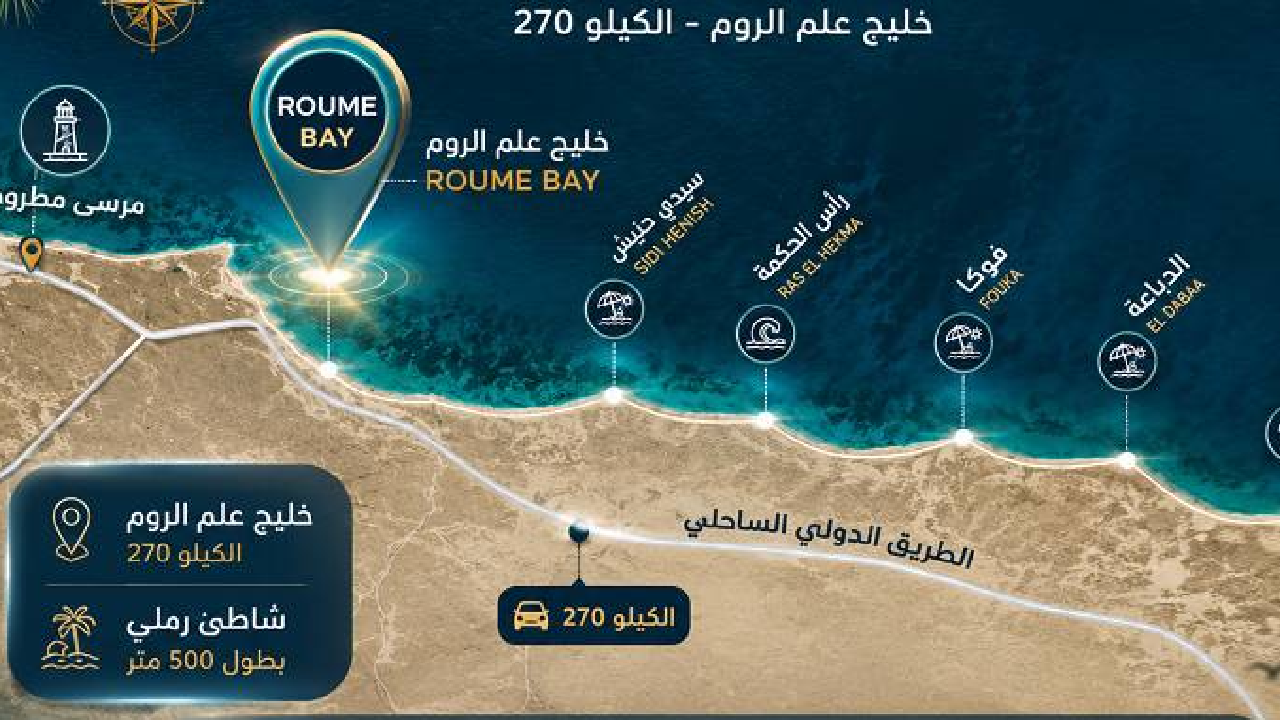 خريطة الوصول لرومي باي
