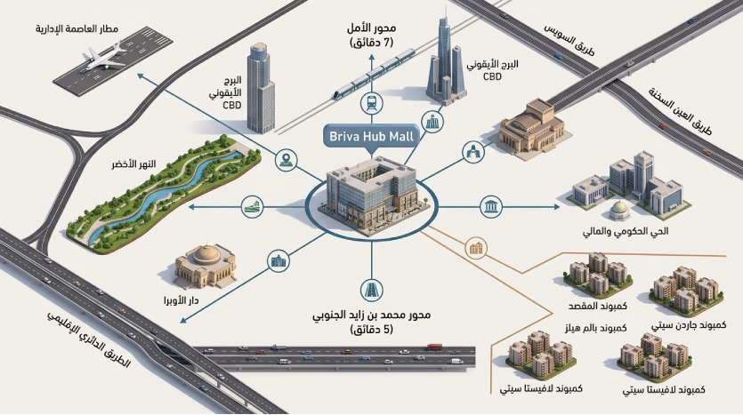 موقع مول Briva Hub العاصمة