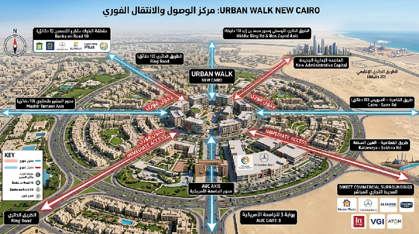 موقع Urban Walk Mall القاهرة الجديدة