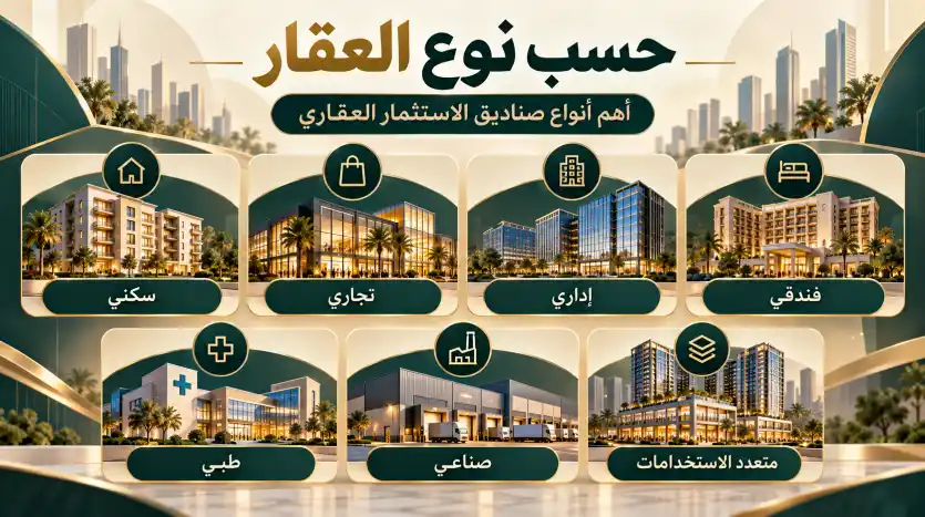 فئات صناديق الاستثمار العقاري أقسام صناديق الاستثمار العقاري