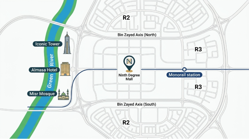 موقع Nth Degree Mall العاصمة الإدارية الجديدة